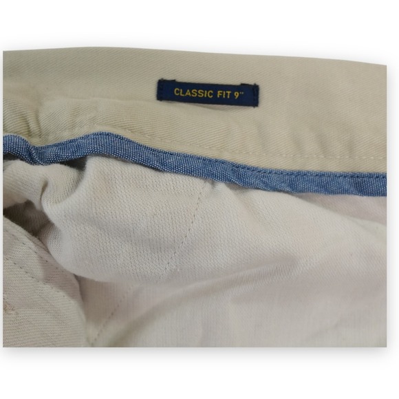 Polo Ralph Lauren Shorts‎ Mens 34 9"  Beige  Chino Stretch Coastal Pony Hit - Picture 4 of 8